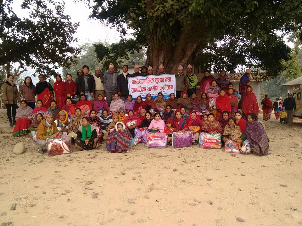 AF distributed sweaters, slipper and medicines for EQ Victims of Palpa