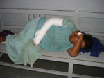 Ms. Pun after AF provided medical treatment. Ms. Pun after AF provided medical treatment.