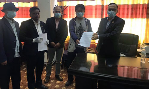 Memorandum submitted to Krishna Bhakta Pokharel, chairperson of Law, Justice and Human Rights Committee on custodial deaths