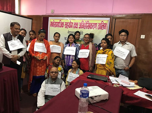 AF organized training on "Psychosocial Accompaniment and Documentation"